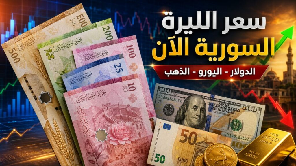 سوريا. استقرار حذر لليرة السورية أمام الدولار واليورو والذهب اليوم الأربعاء 19-8-2026 في السوق الموازية