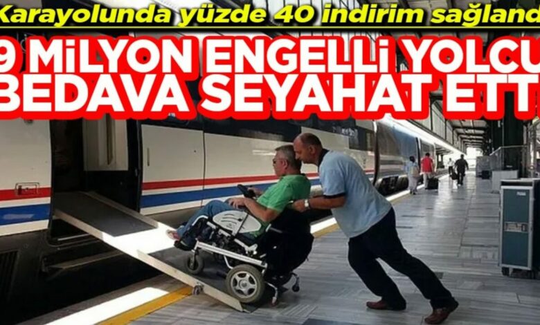 وزير النقل التركي: 9 ملايين راكب من ذوي الإعاقة استفادوا من السفر المجاني بالسكك الحديدية منذ 2017