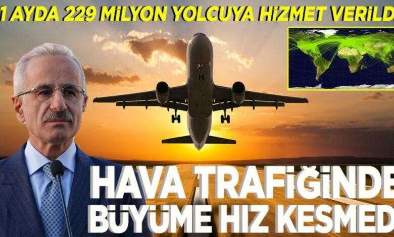 حركة الطيران في تركيا تواصل نموها: 229.7 مليون مسافر عبر المطارات خلال 11 شهراً
