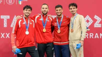 المبارزة تمنح تركيا أول ميداليتين في ألعاب البحر المتوسط بتارانتو