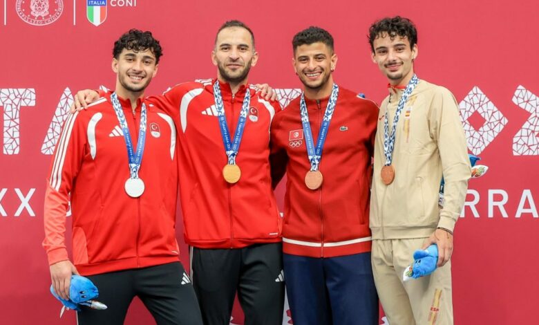 المبارزة تمنح تركيا أول ميداليتين في ألعاب البحر المتوسط بتارانتو