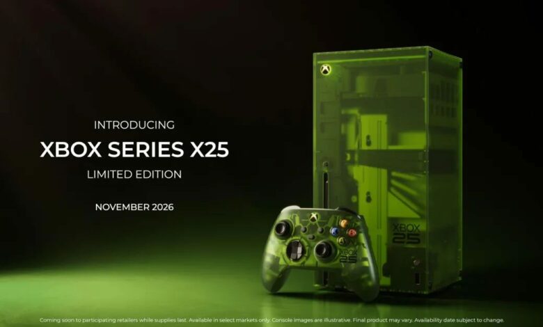 مايكروسوفت تحدد سعر إكس بوكس Series X الأخضر الشفاف للذكرى الـ25