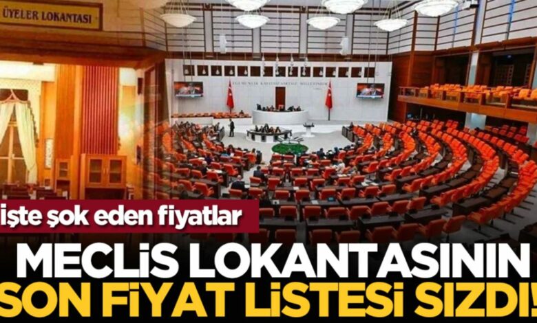 عاجل | تسريب قائمة أسعار مطعم البرلمان التركي.. كباب بـ66 ليرة يثير جدلاً واسعاً