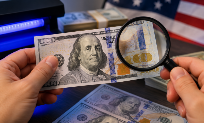 كيف تكتشف الدولار المزور؟ 4 طرق بسيطة لفحص العملة قبل قبولها