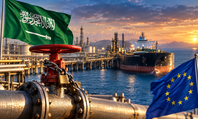 هام | السعودية توقف شحنات نفط إلى أوروبا.. وأسعار الخام تتجاوز 108 دولارات