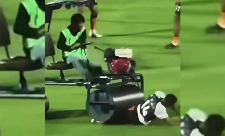 مدحلة ملعب صدمت لاعبًا سابقًا لأنطاليا سبور.. ثم عاد وشارك في الفوز