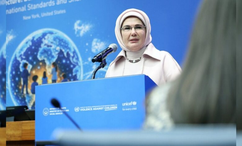 أمينة أردوغان في الأمم المتحدة: حماية الأطفال رقمياً تبدأ من تصميم الأنظمة لا رقابة الأهل وحدها
