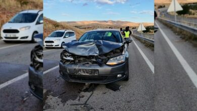 أربعة مصابين في تصادم خلفي على طريق كيرشهير-كيريكالي.. لا خطر على حياتهم