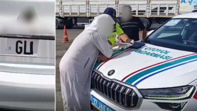 غرامة 140 ألف ليرة وحجز مركبة لسائقة حوّلت حرف L إلى U في لوحة سيارتها بغازي عنتاب