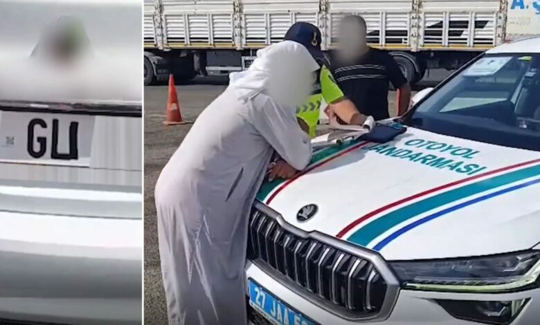 غرامة 140 ألف ليرة وحجز مركبة لسائقة حوّلت حرف L إلى U في لوحة سيارتها بغازي عنتاب