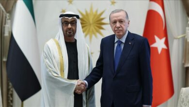 أردوغان لبن زايد: التعاون مع الإمارات سيتوسع في الدفاع والاقتصاد