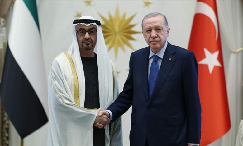 أردوغان لبن زايد: التعاون مع الإمارات سيتوسع في الدفاع والاقتصاد