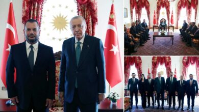 أردوغان يلتقي إدارة طرابزون سبور في دولمة باهجة