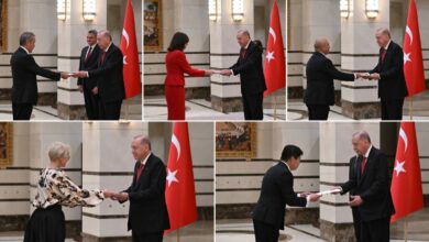 أردوغان يتسلم أوراق اعتماد 5 سفراء جدد بينهم سفيرا بريطانيا وكندا