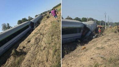 وسط بولندا.. قطار يخرج عن القضبان بعد اصطدامه بشاحنة والقتيل ضمن 4 إصابات حرجة