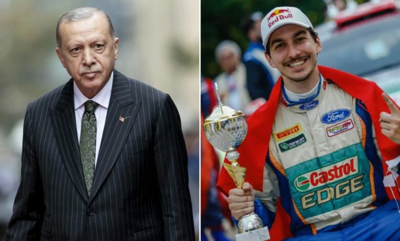 أردوغان يهنئ علي تركان بعد تتويجه بطلًا للعالم في راليات الشباب 2026