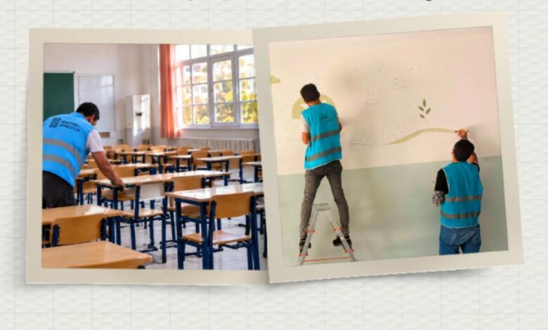 خاضعو المراقبة يجهّزون 2779 مدرسة في تركيا قبل العام الدراسي الجديد