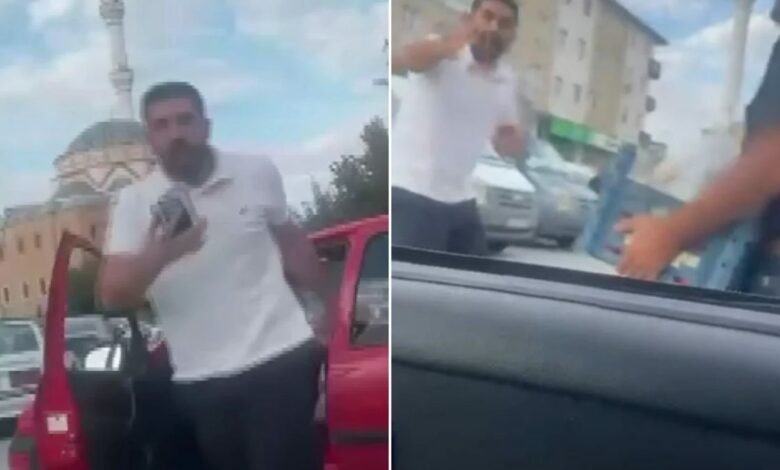 اعتراض طريق بسبب بوق سيارة ينتهي بحبس شخص بعد تهديد سائق وركاب في أنقرة