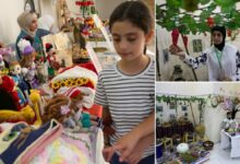 سوق نسائية في داريا لدعم فاقدات أقاربهن بالحرب.. علب الأدوية تتحول إلى أعمال فنية