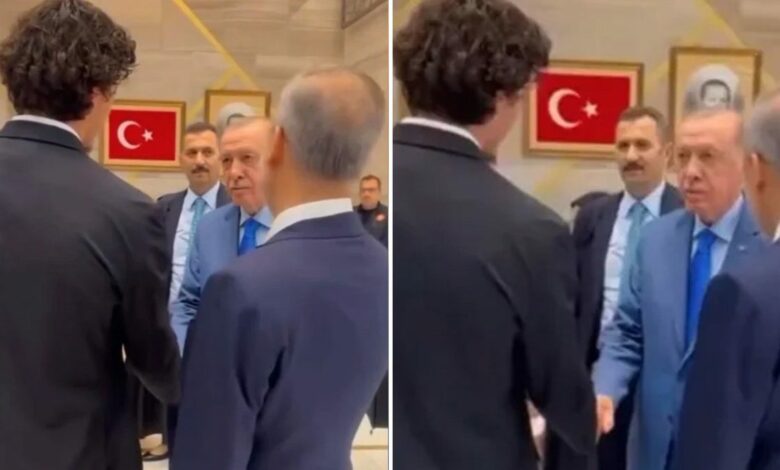 أردوغان يدعو جدي عثمان للعب في فريقه ويمزح بشأن «انتقال» هدايت تورك أوغلو
