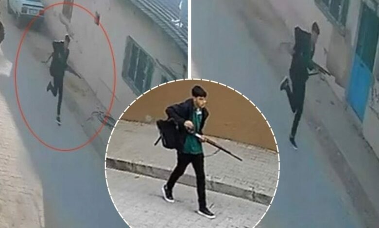 11 طالبًا جريحًا في إطلاق نار قرب مدرسة بمانيسا.. لقطات توثق فرار المشتبه به ببندقية