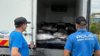 ضبط 3 أطنان من التونة المصطادة بصورة غير قانونية في إزمير.. ولا تفاصيل عن المخالفين