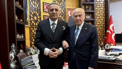 بعد الإفراج عنه في قضية هجوم مسلح مزعوم.. صلاح الدين يلماز يزور دولت بهتشلي