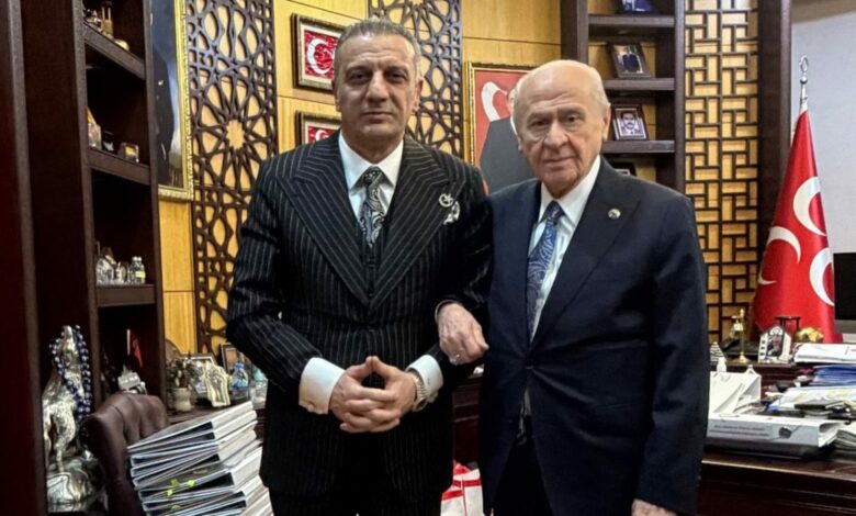 بعد الإفراج عنه في قضية هجوم مسلح مزعوم.. صلاح الدين يلماز يزور دولت بهتشلي