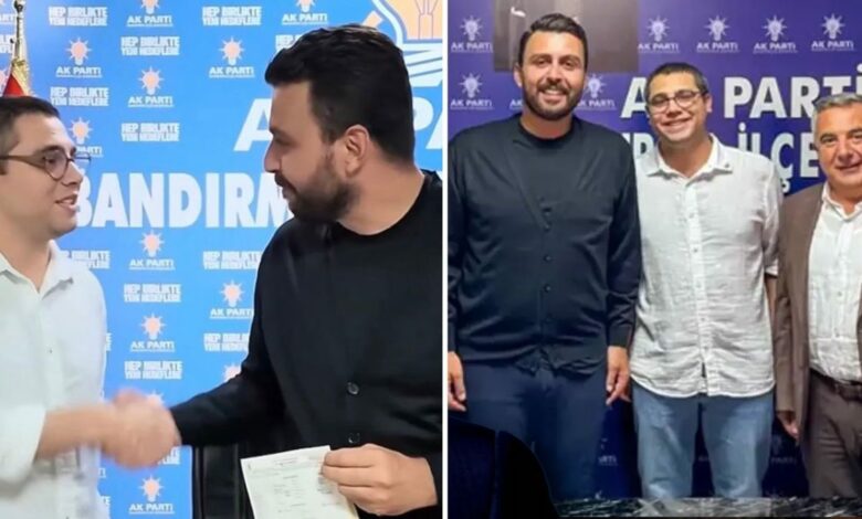 مواطن تركي ينضم إلى حزب أردوغان في بانديرما.. والاسم يلفت الانتباه