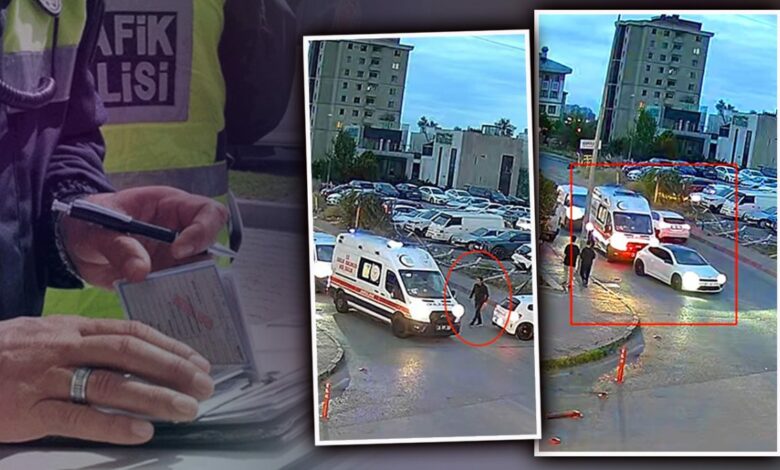 سائق منع سيارة إسعاف في إسطنبول التركية يواجه غرامة 466 ألف ليرة وسحب رخصته 90 يوماً