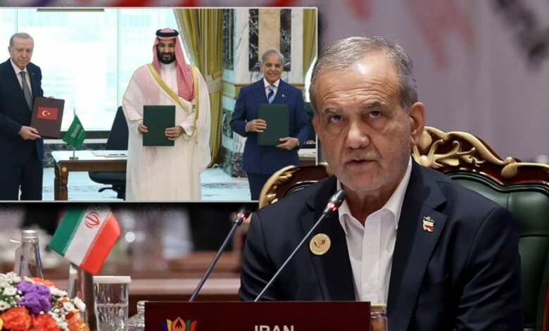 بزشكيان يرحّب باتفاق دفاع مكة بين تركيا والسعودية وباكستان ويرفض اعتباره موجّهًا ضد إيران