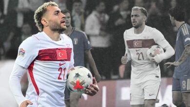 باريش ألبير يلماز يكسر صيامه مع المنتخب التركي بهدفه الأول هذا الموسم أمام إيطاليا