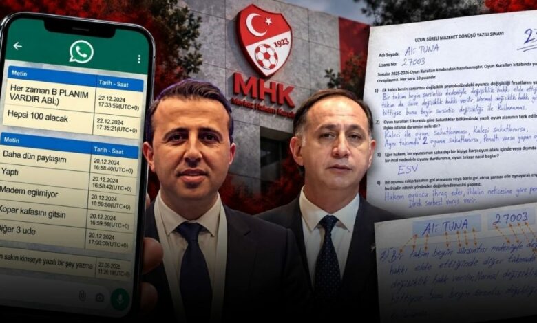 توقيف رئيس لجنة الحكام التركية و6 آخرين.. رسائل تتحدث عن أسئلة الامتحان و«100 للجميع»