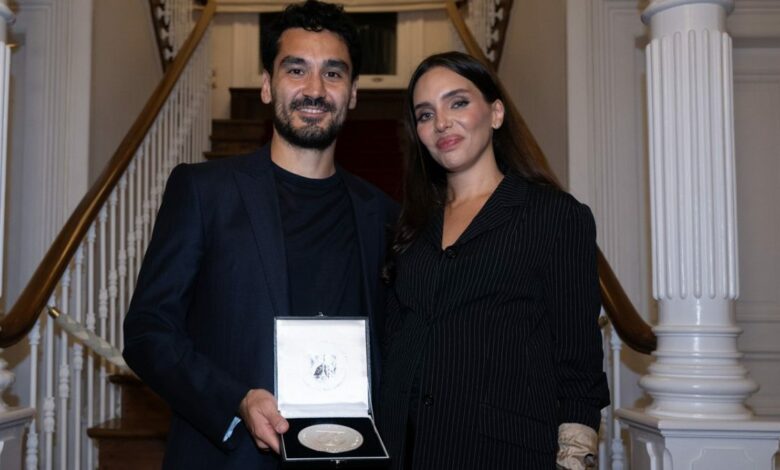 إلكاي غوندوغان يتسلّم «ميدالية مولودة غنتش».. «أريد أن أترك لأطفالي عالمًا أفضل»