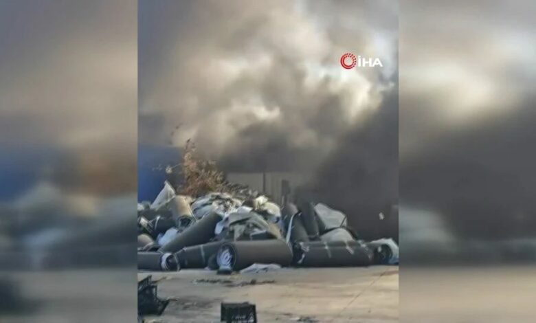 أصوات انفجارات ترافق حريقًا في منشأة لإعادة التدوير ببورصة التركية