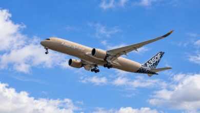 إيرباص تبدأ اختبارات طائرة A350F للشحن.. حمولة 111 طنًا وبوابة رئيسية بعرض 4.3 أمتار