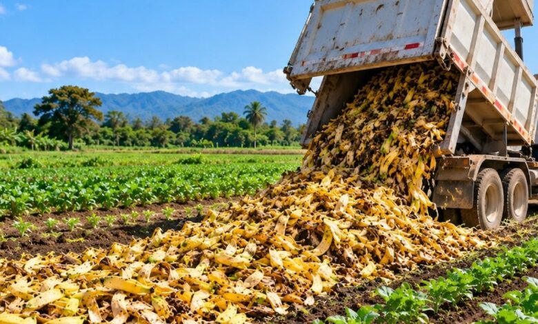 طالبة في بورتوريكو تحوّل قشور موز المقصف إلى غطاء زراعي يخفض الأعشاب 53%