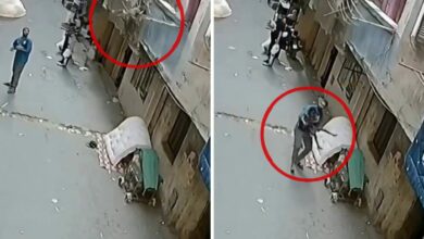 اصطدم بحبل غسيل فأبطأ سقوطه.. شاب يلتقط طفلًا من الطابق الثاني في الجيزة