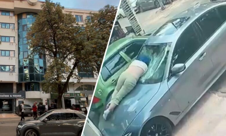 سقوط امرأة من الطابق السادس على سيارة متوقفة في العاصمة التركية أنقرة.. وإصابتها بجروح خطيرة