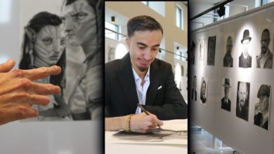 بعد فقدان 3 أصابع بسبب مرض نادر.. فنان في دنيزلي يعرض لوحات رسمها خلال 12 عامًا من العلاج