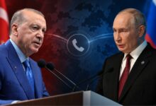 أردوغان يبحث مع بوتين أمن البحر الأسود ويؤكد استعداد تركيا لاستئناف الاتصالات مع كييف