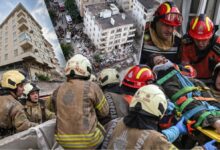 انهيار 3 طوابق من مبنى في إسطنبول.. إنقاذ 5 مصابين والبحث عن 7 بينهم طفل