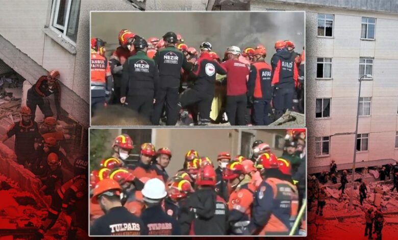 انتشال جثمان ثالث من أنقاض مبنى مالتيبه في إسطنبول.. وشخصان ما زالا عالقين