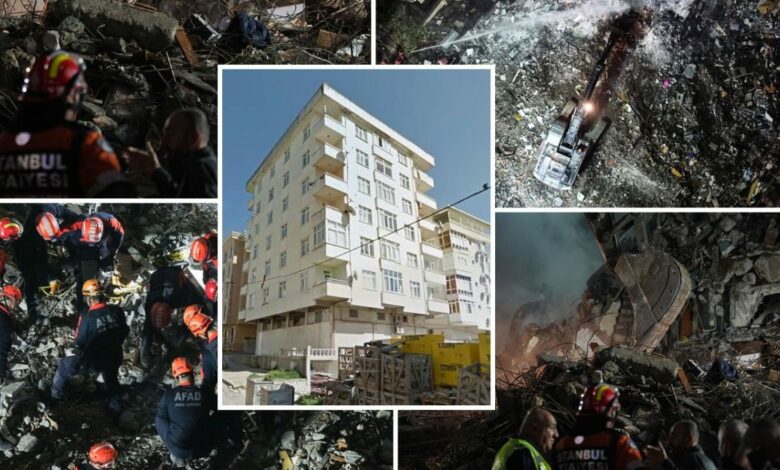 انهيار الطوابق الثلاثة الأولى من مبنى في إسطنبول.. قتيلان و3 أشخاص يُعتقد أنهم تحت الأنقاض