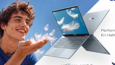 كاسبر نيرفانا X100.. حاسوب للعمل المتنقل بشاشة كبيرة وفتح بزاوية 180 درجة