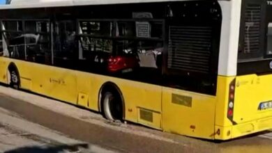 انهيار طريق في إسطنبول التركية يُسقط حافلة داخل حفرة قبل إنقاذها