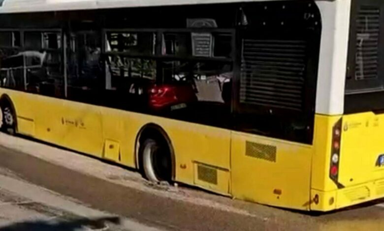انهيار طريق في إسطنبول التركية يُسقط حافلة داخل حفرة قبل إنقاذها