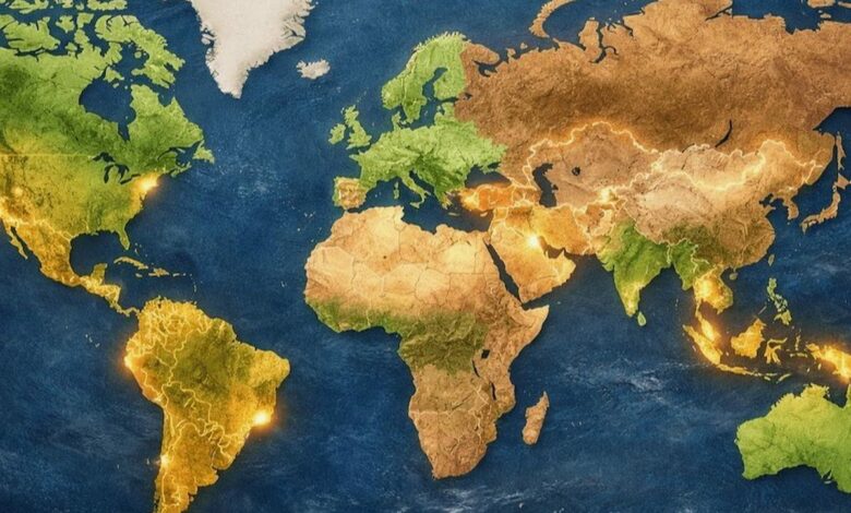 خريطة «إيكول إيرث» تعيد أحجام القارات إلى نسب أقرب للواقع.. لكن «غوغل مابس» لن يتغير قريبًا