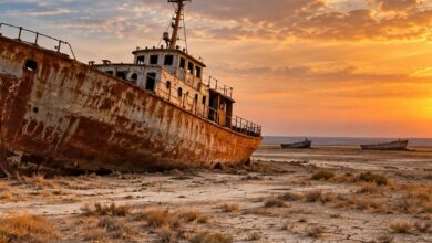 قاع بحر آرال الجاف يواصل إطلاق ثاني أكسيد الكربون.. وإعادة المياه قد تمنع 605 ملايين طن