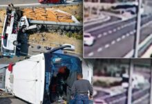 تصادم شاحنة سحب بحافلة سياحية يودي بحياة 11 شخصًا في مانيسا.. والكاميرا توثق اللحظة